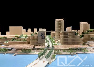 China Acrílico Modelo de arquitectura urbana 3D Chengdu 5G Smart City 1:100 en venta