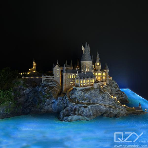 Quality Maquette Architect Model Makers Custom 1/300 Hogwarts School Of Witchcraft And for sale