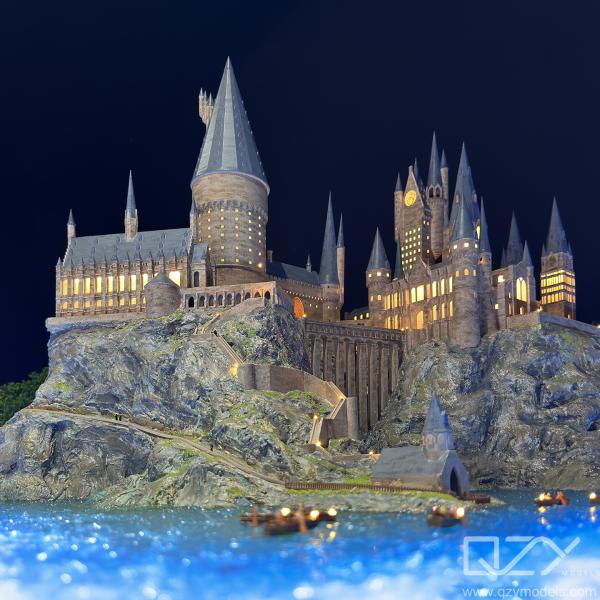 Quality Maquette Architect Model Makers Custom 1:300 Hogwarts School Of Witchcraft And for sale