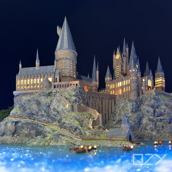 Quality Maquette Architect Model Makers Custom 1/300 Hogwarts School Of Witchcraft And Wizardry for sale