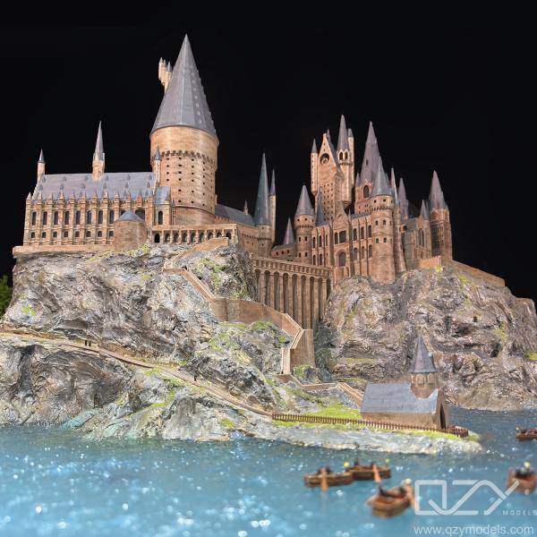 Quality Maquette Architect Model Makers Custom 1:300 Hogwarts School Of Witchcraft And for sale