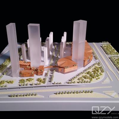 China 1Architektonisch concept model Commercieel complex Stadskaalmodel lichtgewicht Te koop