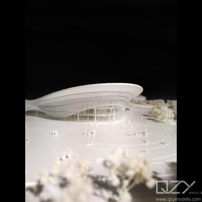 China Concepto arquitectónico Concepto de fabricación de modelos Aecom 1:500 Hubei Xunlong Hall en venta