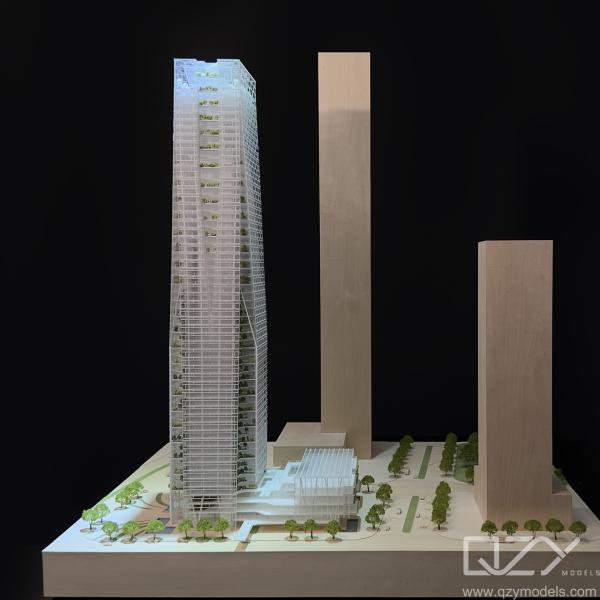 Quality Aedas 3D Architectural Site Model Skyscrapercity 1:300 OEM for sale