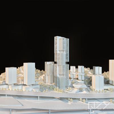 China Concept Miniature Skyscraper Model Office Building Maquette Aedas 1:1000 for sale