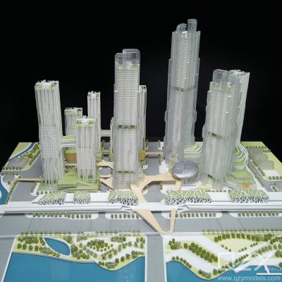 China 3D Modern Architecture Model Scale Miniature Building CAUPD 1:500 for sale