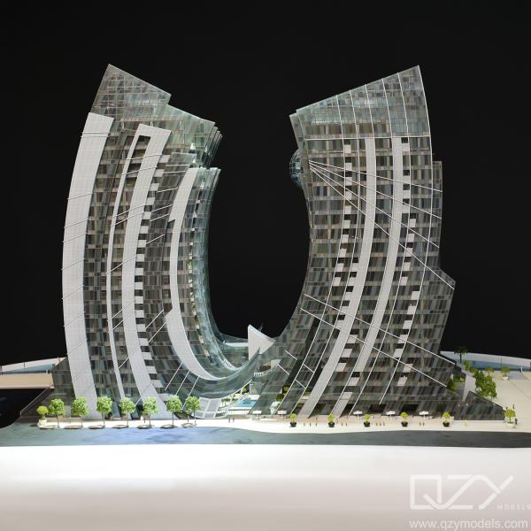 Quality DAR GLOBAL Architectural Modeller City 1/100 Pagani Apartments OEM for sale