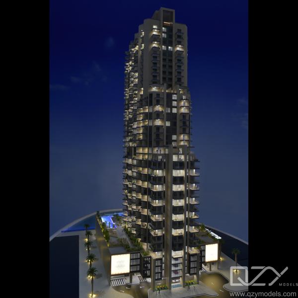 Quality Dubai Missoni Residencial Architectural Physical Model Laser Cut DAR GLOBAL 1 for sale