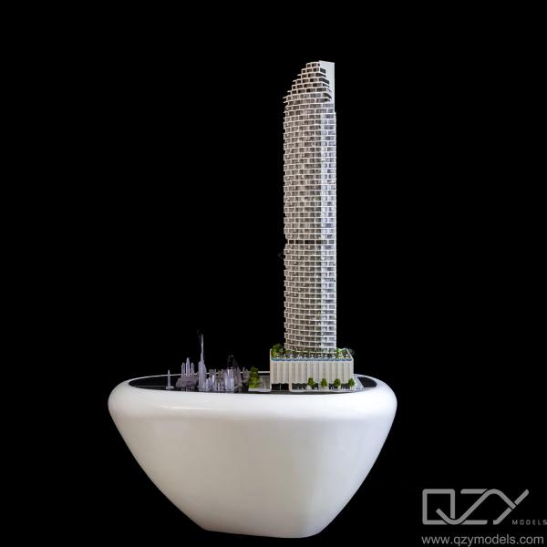 Quality Scale Architectural Concept Model Famous Buildings Dubai W Residences DARGLOBAL for sale