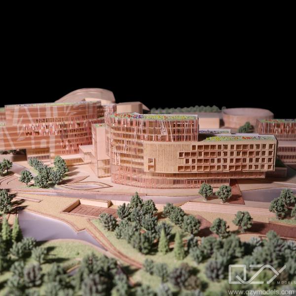 Quality EMBT Wooden School Architectural Scale Models 1:500 Shenzhen Music Academy ODM for sale