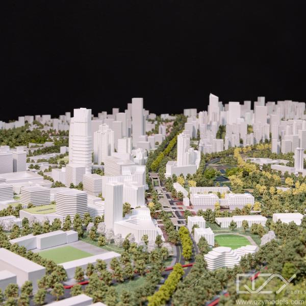 Quality White Architectural Maquette Pingshan Urban Planning Model GZPI 1/3000 for sale