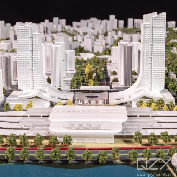 Quality White Architectural Maquette Pingshan Urban Planning Model GZPI 1:3000 for sale