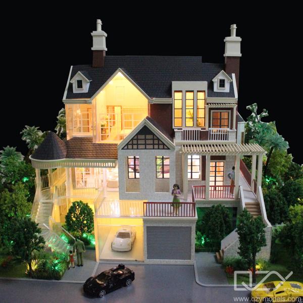 Quality House Interior Architectural Maquette Model 1/25 Oak Forest Villas ODM for sale