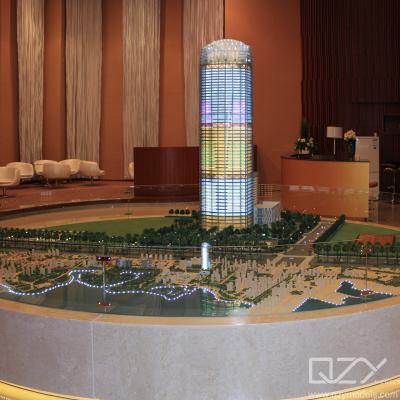 Quality Acrylic Conceptual 3D Model Skyscraper 1/150 Airport Plaza for sale