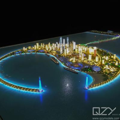 China Arquitectura de la aerolínea de Hainan Ciudad modelo 1:1000 paisaje de la isla de Nanhai en venta