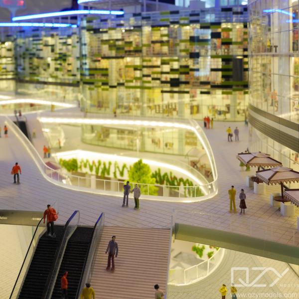 Quality Commercial Mockup Architectural Physical Model 1:150 Mova Plaza for sale