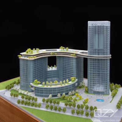 China HSA 1:500 Plexiglass Architectural Maquette Model Comen Medical Headquaters Building for sale