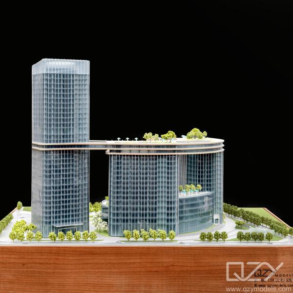 Quality HSA 1:500 Plexiglass Architectural Maquette Model Comen Medical Headquaters for sale