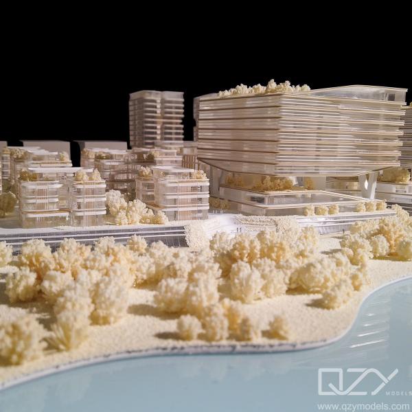 Quality Qingdao BGI Architectural Concept Model Famous Building Models HSA 1/750 for sale