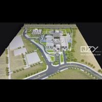 Quality Conceptual Buildings City Planning Model 1/500 Doha Court Complex Project for sale