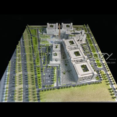 China Paisaje Estructural Arquitectónico Modelo de Masaje 1:500 Corte de Casación de Doha en venta