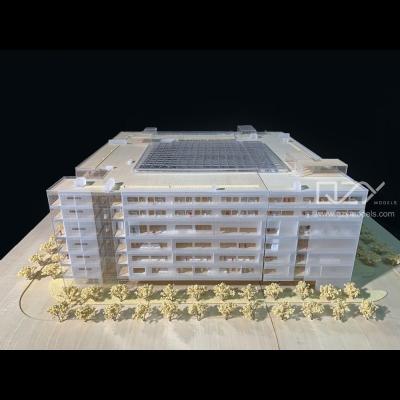 China Huayi 1:200 Modelo de arquitectura de impresión 3D cortado con láser Modelo de sección de Shenzhen PHBS en venta