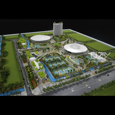 Китай ODM Масштабные миниатюрные модели зданий 1:300 Международный теннисный центр Хенгкина продается