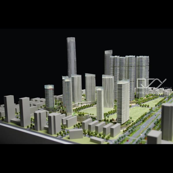 Quality HUAYI 3D Architectural Scale Model 1/500 Liantang Urban Renewal Concept Model for sale