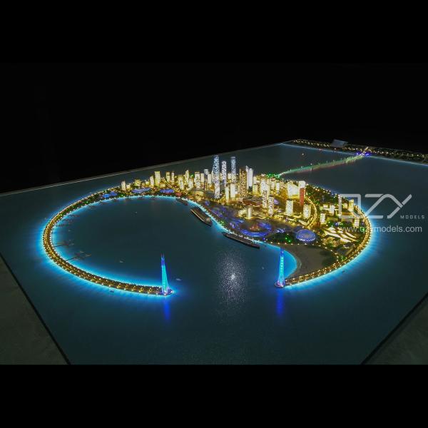 Quality 1:1000 Architectural Scale Model Nanhai Island Master Plan Model for sale