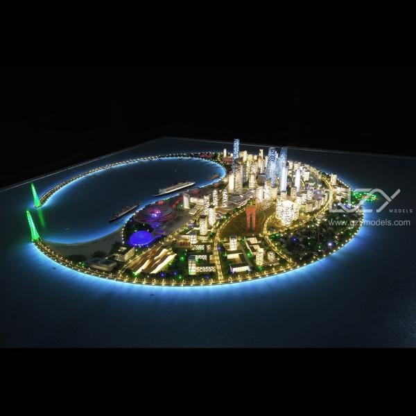 Quality 1:1000 Architectural Scale Model Nanhai Island Master Plan Model for sale