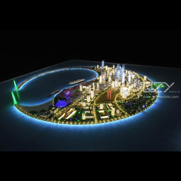 Quality 1/1000 Architectural Scale Model Nanhai Island Master Plan Model for sale