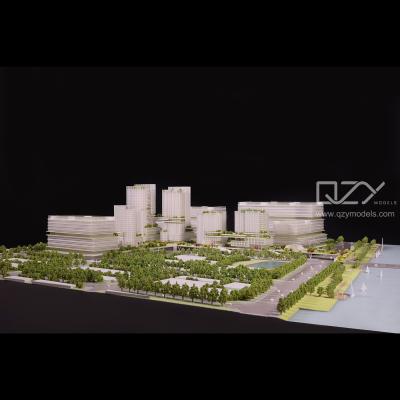 China ODM Scale Plastic Architectural Models Maquette HUAYI 1:500 Industrial Park for sale