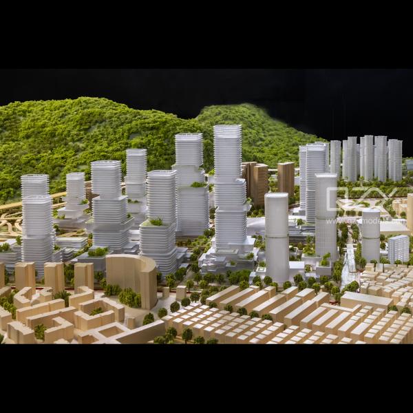 Quality HUAYI Architecture Mockup Model Urban Planning Model 1:1500 Shenzhen Meilin for sale