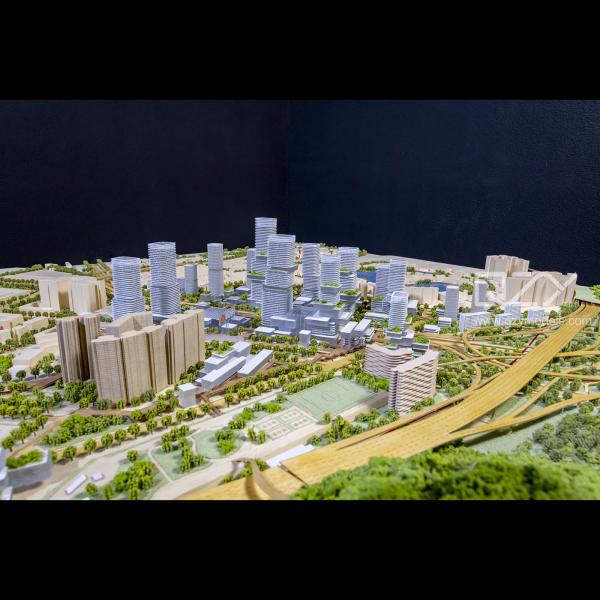 Quality HUAYI Architecture Mockup Model Urban Planning Model 1:1500 Shenzhen Meilin for sale