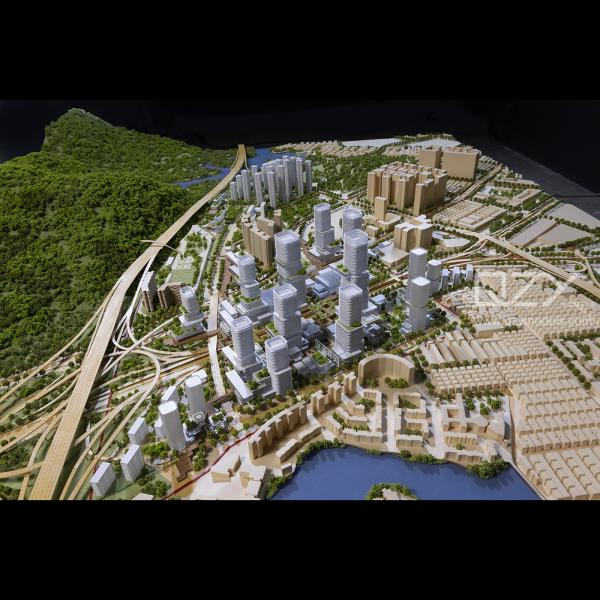 Quality HUAYI Architecture Mockup Model Urban Planning Model 1:1500 Shenzhen Meilin for sale