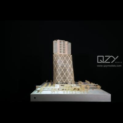 中国 ROHS本部 建築工事 モデル JKP 1:200 ミニチュア高層ビル 販売のため