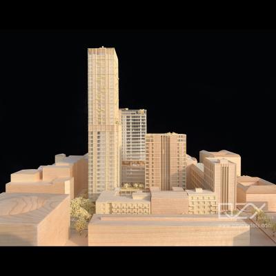 China Modelo de la sección de arquitectura Basswood JKP 1:500 Proyecto de Varsovia en venta