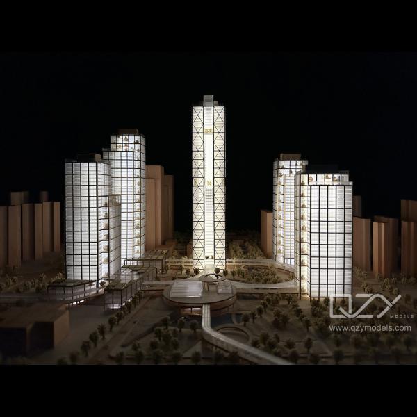 Quality Acrylic Base Architectural Physical Model Xiamen Project JKP 1:500 for sale