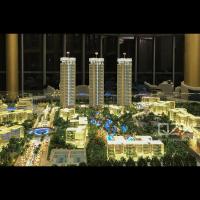 Quality CNC Architectural Model Lighting 1:100 Kingkey Group for sale