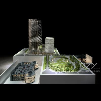 Chine Modèle physique architectural KPF sur mesure 1:100 PAC Tower Shenzhen à vendre