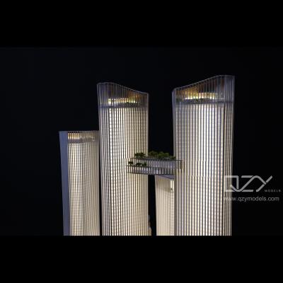 China KPF 1:500 L.GEM Baishizhou Skyscrapercity Scale Models Commercial Complex Building for sale