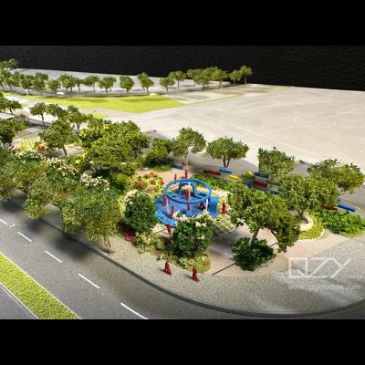 China Maquetas de paisaje Arquitectura Modelos conceptuales L&B 1:300 Futian Sport Oasis en venta
