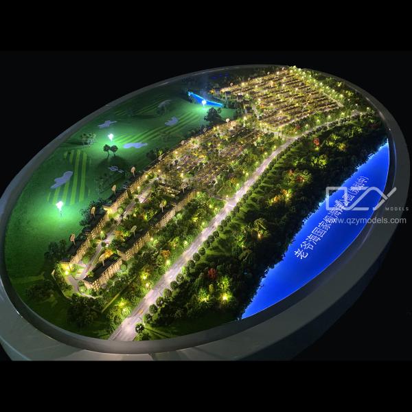 Quality 1:450 Landscape Architecture Model Making Villa Community Elliptical base for sale