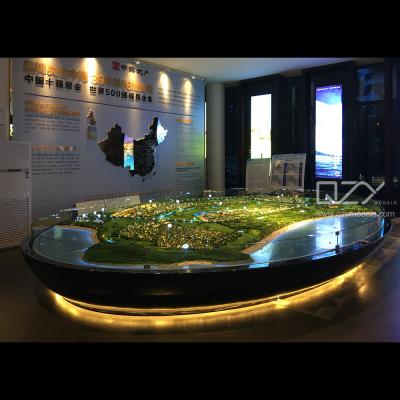 Chine Conception de modèles architecturaux de la péninsule de Shenzhou Modélisateur de modèles à l'échelle 3D 1:500 à vendre