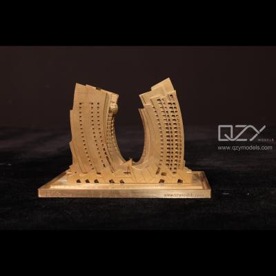 China Abstract Architectural 1:1000 Scale Model CNC Brass Dubai Pagani for sale