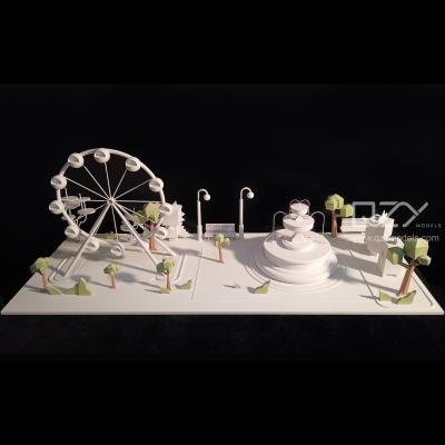 China Minimalismo Modelo arquitectónico blanco Fabricación de suministros Impresión 3D Regalo en venta