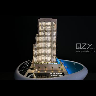 Chine 1Modèle architectural à l'échelle 100 Fabrication de fournitures Bâtiment 3D Missoni Dubaï résidentiel à vendre