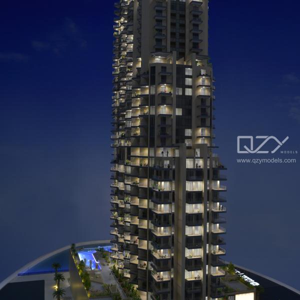 Quality 1:100 Scale Architectural Model Making Supplies 3D Building Missoni Dubai for sale
