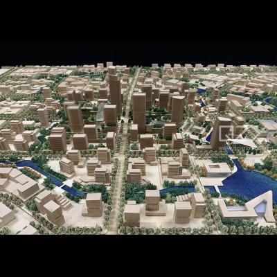 China Aecom 1:1000 Modelos de Edifícios em Miniatura de Madeira Shanghai Jiading City Planning Model à venda