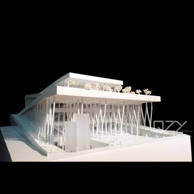 China Modelo de Arte Conceptual de Madeira - PES 1:300 Modelo do Esquema do Centro de Cultura Financeira de Shenzhen à venda